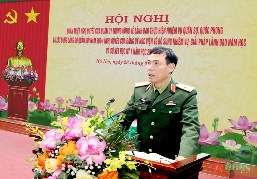 HỌC VIỆN HẬU CẦN QUYẾT TÂM HOÀN THÀNH CÁC CHỈ TIÊU NĂM HỌC 2023 - 2024