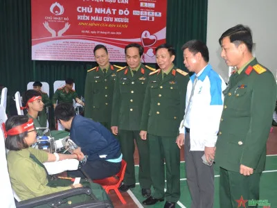 HỌC VIỆN HẬU CẦN HƯỞNG ỨNG NGÀY CHỦ NHÂT ĐỎ NĂM 2024
