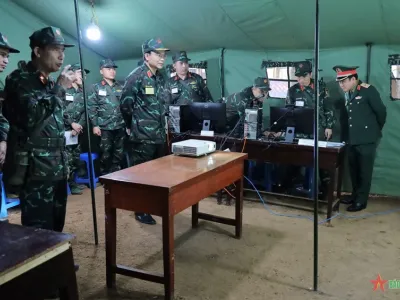 HỌC VIỆN HẬU CẦN ĐẨY MẠNH ỨNG DỤNG CÔNG NGHỆ THÔNG TIN VÀO DIỄN TẬP