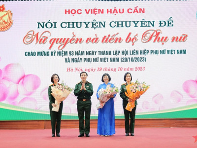 HỌC VIỆN HẬU CẦN NÓI CHUYỆN CHUYÊN ĐỀ "NỮ QUYỀN VÀ TIẾN BỘ PHỤ NỮ"