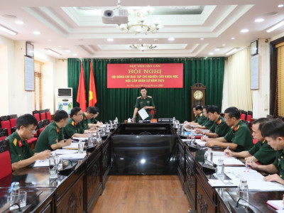 HỘI NGHỊ HỘI ĐỒNG CHỈ ĐẠO TẠP CHÍ NGHIÊN CỨU KHOA HỌC HẬU CẦN QUÂN SỰ NĂM HỌC 2023 - 2024
