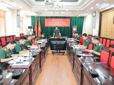 HỘI ĐỒNG TUYỂN SINH HỌC VIỆN HẬU CẦN  TỔ CHỨC HỘI NGHỊ XÉT DUYỆT KẾT QUẢ PHÚC TRA SỨC KHỎE  VÀ HẬU KIỂM TUYỂN SINH QUÂN SỰ NĂM 2023