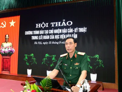 XÂY DỰNG CHƯƠNG TRÌNH ĐÀO TẠO CHỦ NHIỆM HẬU CẦN – KỸ THUẬT TRUNG (LỮ) ĐOÀN SÁT THỰC TIỄN