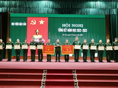 HỌC VIỆN HẬU CẦN: NHIỀU NỘI DUNG KẾT QUẢ NĂM HỌC 2022 - 2023 ĐẠT VÀ VƯỢT CHỈ TIÊU ĐỀ RA