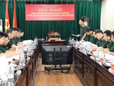 KHẢO SÁT THỰC HIỆN QUY CHẾ CÔNG TÁC TỔ CHỨC XÂY DỰNG ĐẢNG TẠI HỌC VIỆN HẬU CẦN