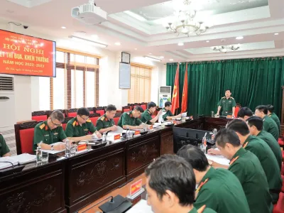 HỘI ĐỒNG THI ĐUA, KHEN THƯỞNG HỌC VIỆN HẬU CẦN  HỌP XÉT THI ĐUA, KHEN THƯỞNG NĂM HỌC 2022 - 2023
