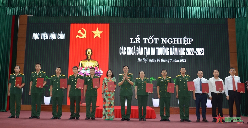 HỌC VIỆN HẬU CẦN CÓ 82,44% HỌC VIÊN TỐT NGHIỆP LOẠI KHÁ, GIỎI NĂM 2023