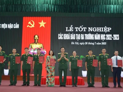 HỌC VIỆN HẬU CẦN CÓ 82,44% HỌC VIÊN TỐT NGHIỆP LOẠI KHÁ, GIỎI NĂM 2023