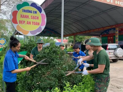 TUỔI TRẺ HỌC VIỆN HẬU CẦN SÔI NỔI CHUỖI HOẠT ĐỘNG  CHIẾN DỊCH THANH NIÊN TÌNH NGUYỆN HÈ NĂM 2023