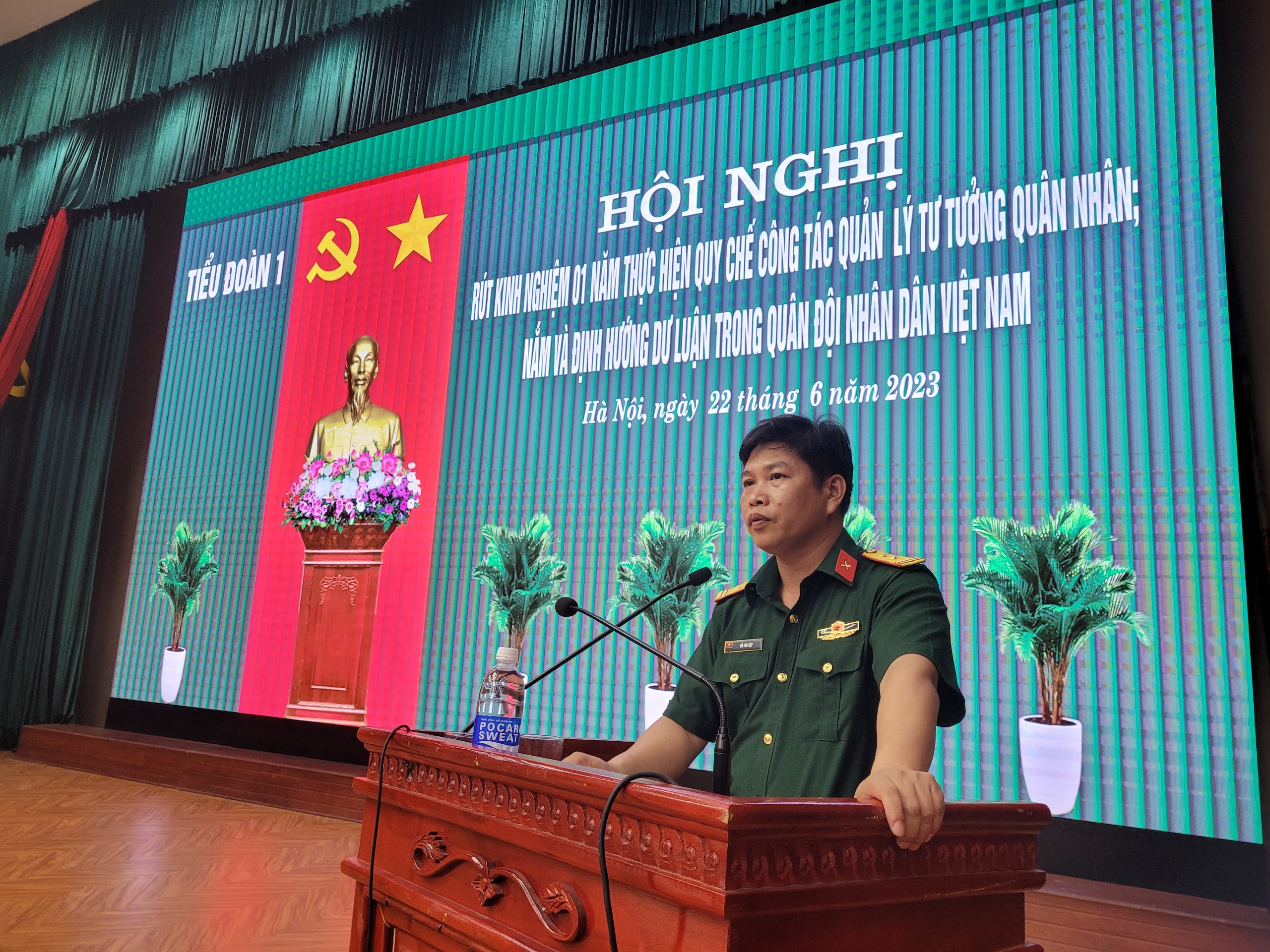 TIỂU ĐOÀN 1 RÚT KINH NGHIỆM 01 NĂM THỰC HIỆN QUY CHẾ SỐ 775/QC-CT CỦA TỔNG CỤC CHÍNH TRỊ