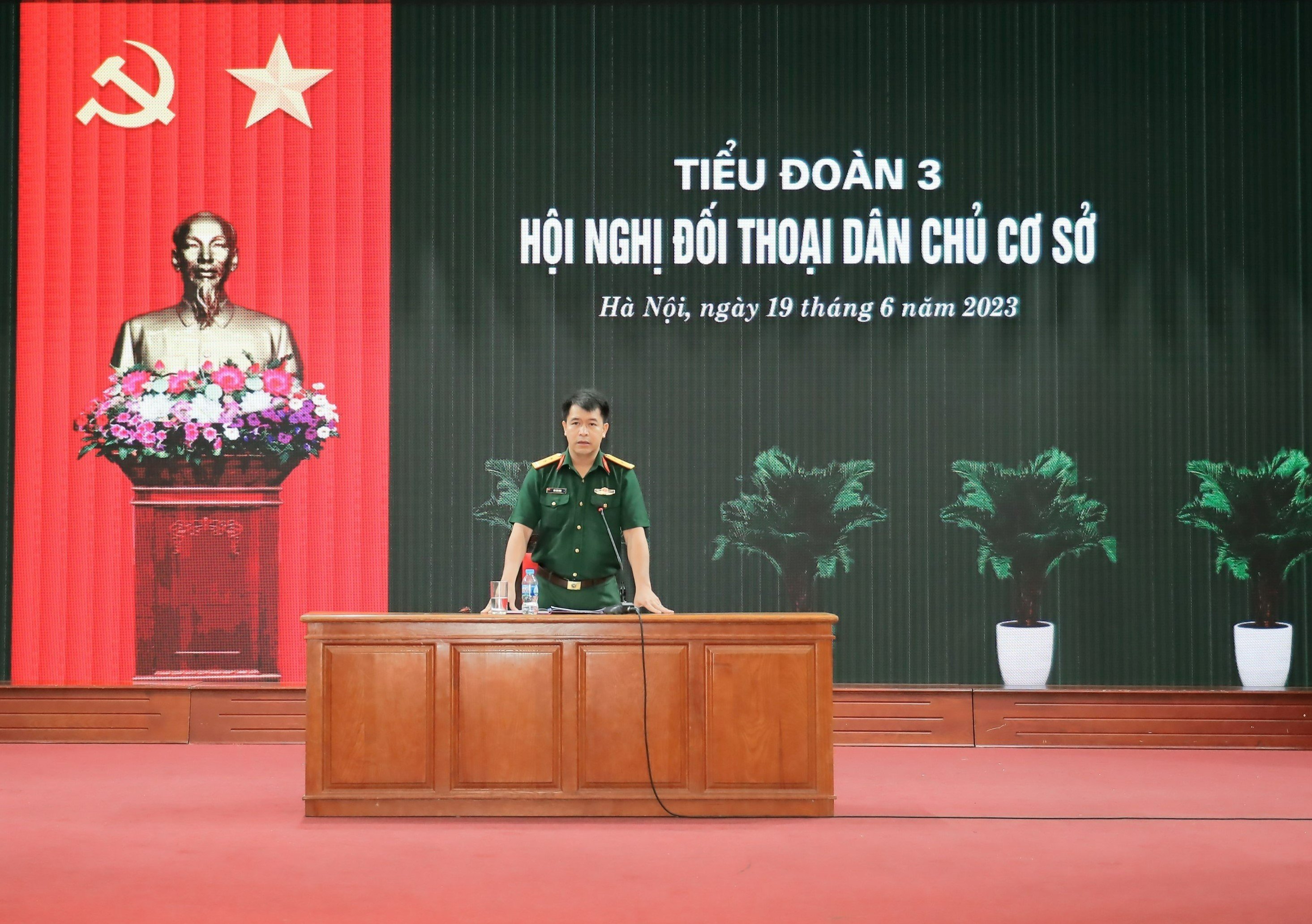 TIỂU ĐOÀN 3 TỔ CHỨC ĐỐI THOẠI DÂN CHỦ  VỚI CÁN BỘ, HỌC VIÊN, NHÂN VIÊN