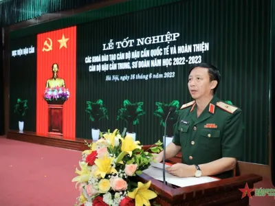 HỌC VIỆN HẬU CẦN TỔ CHỨC LỄ TỐT NGHIỆP ĐỢT 2 CÁC KHÓA ĐÀO TẠO NĂM HỌC 2022-2023