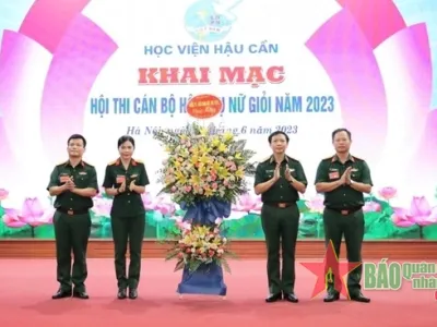 HỌC VIỆN HẬU CẦN KHAI MẠC HỘI THI CÁN BỘ HỘI PHỤ NỮ GIỎI NĂM 2023