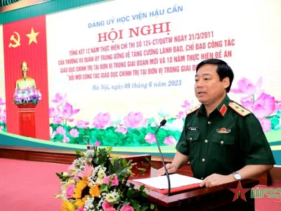 ĐẢNG ỦY HỌC VIỆN HẬU CẦN: NÂNG CAO CHẤT LƯỢNG ĐỘI NGŨ CÁN BỘ TRỰC TIẾP LÀM CÔNG TÁC GIÁO DỤC CHÍNH TRỊ