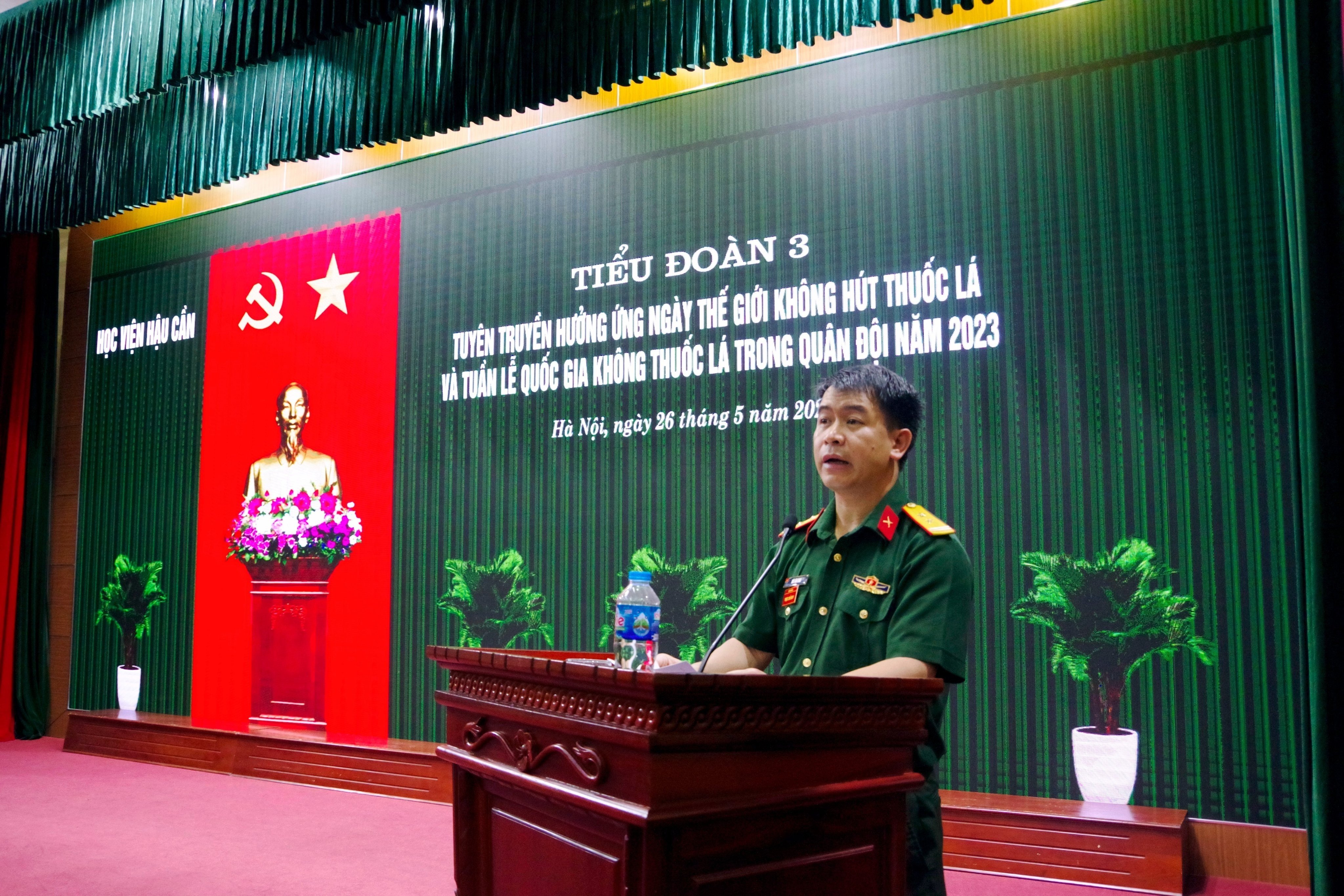 TIỂU ĐOÀN 3 TUYÊN TRUYỀN HƯỞNG ỨNG NGÀY THẾ GIỚI KHÔNG HÚT THUỐC LÁ