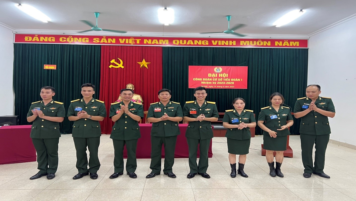 CÔNG ĐOÀN CƠ SỞ TIỂU ĐOÀN 1 TỔ CHỨC THÀNH CÔNG ĐẠI HỘI CÔNG ĐOÀN CƠ SỞ NHIỆM KỲ 2023-2028