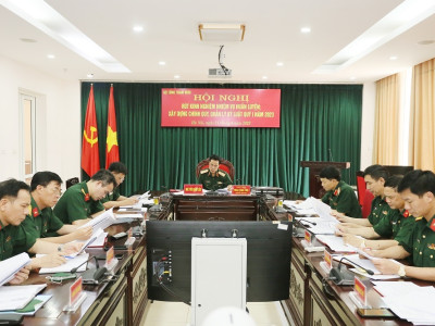 HỘI NGHỊ TRỰC TUYẾN RÚT KINH NGHIỆM NHIỆM VỤ  HUẤN LUYỆN; XÂY DỰNG CHÍNH QUY, QUẢN LÝ KỶ LUẬT  QUÝ I NĂM 2023 CỦA BTTM