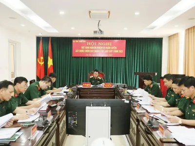 HỘI NGHỊ TRỰC TUYẾN RÚT KINH NGHIỆM NHIỆM VỤ  HUẤN LUYỆN; XÂY DỰNG CHÍNH QUY, QUẢN LÝ KỶ LUẬT  QUÝ I NĂM 2023 CỦA BTTM
