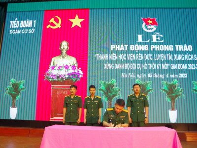 PHÁT ĐỘNG THI ĐUA THANH NIÊN QUÂN ĐỘI RÈN ĐỨC, LUYỆN TÀI