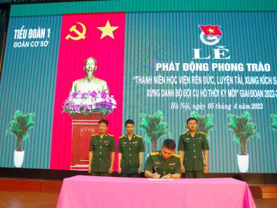 PHÁT ĐỘNG THI ĐUA THANH NIÊN QUÂN ĐỘI RÈN ĐỨC, LUYỆN TÀI