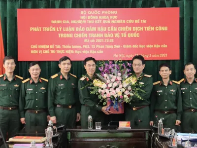 HỘI ĐỒNG KHOA HỌC CẤP BỘ QUỐC PHÒNG ĐÁNH GIÁ NGHIỆM THU KẾT QUẢ NGHIÊN CỨU ĐỀ TÀI KHOA HỌC CỦA HỌC VIỆN HẬU CẦN