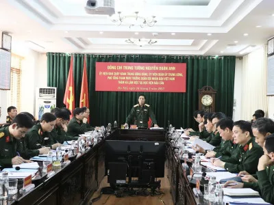 TRUNG TƯỚNG NGUYỄN DOÃN ANH, PHÓ TỔNG THAM MƯU TRƯỞNG QUÂN ĐỘI NHÂN DÂN VIỆT NAM THĂM, LÀM VIỆC TẠI HỌC VIỆN HẬU CẦN