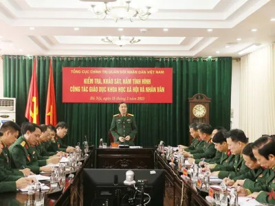 KIỂM TRA CÔNG TÁC GIÁO DỤC KHOA HỌC XÃ HỘI VÀ NHÂN VĂN TẠI HỌC VIỆN HẬU CẦN