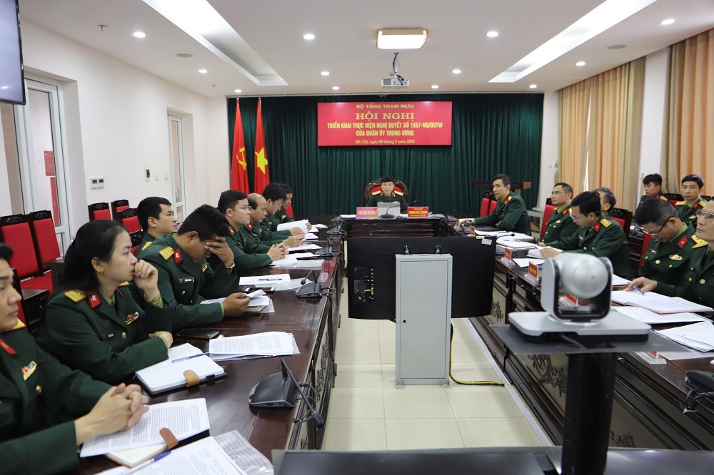 HỘI NGHỊ TRỰC TUYẾN TRIỂN KHAI THỰC HIỆN NQ 1657 CỦA QUTW VỀ CÔNG TÁC GD, ĐT TRONG TÌNH HÌNH MỚI