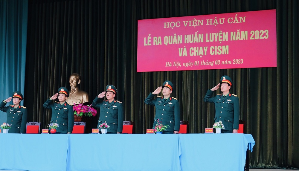 HỌC VIỆN HẬU CẦN TỔ CHỨC LỄ RA QUÂN HUẤN LUYỆN NĂM 2023