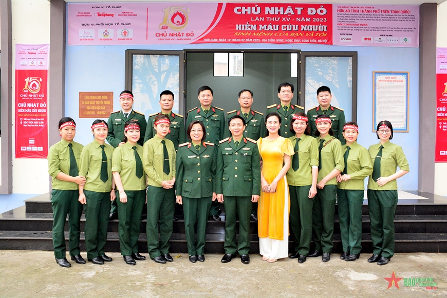 HỌC VIỆN HẬU CẦN TỔ CHỨC NGÀY HỘI HIẾN MÁU TÌNH NGUYỆN  “CHỦ NHẬT ĐỎ” NĂM 2023