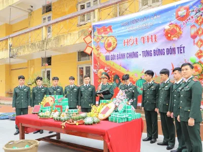 SÔI NỔI CÁC HOẠT ĐỘNG HỘI THI “GÓI BÁNH CHƯNG”  VÀ “MÂM CỖ NGÀY TẾT” TẠI HỌC VIỆN HẬU CẦN