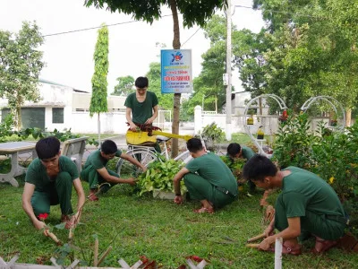 ĐIỂM SÁNG TRONG HOẠT ĐỘNG BẢO VỆ MÔI TRƯỜNG  TẠI TIỂU ĐOÀN 3, HỌC VIỆN HẬU CẦN