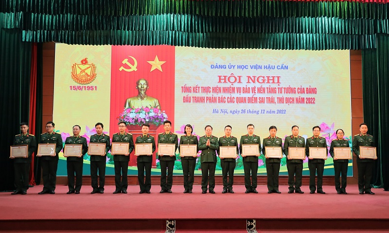 HỌC VIỆN HẬU CẦN TỔNG KẾT THỰC HIỆN NHIỆM VỤ BẢO VỆ NỀN TẢNG TƯ TƯỞNG CỦA ĐẢNG NĂM 2022