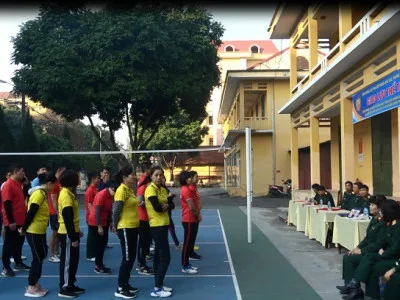 CÔNG ĐOÀN - PHỤ NỮ PHÒNG ĐÀO TẠO,  PHÒNG HẬU CẦN - KỸ THUẬT, VĂN PHÒNG, KHỐI CƠ QUAN  PHỐI HỢP TỔ CHỨC GIAO LƯU THỂ THAO NĂM 2022