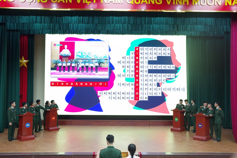 TIỂU ĐOÀN 3 TỔ CHỨC HỘI THI TUYÊN TRUYỀN VÀ TÌM HIỂU KIẾN THỨC PHÁP LUẬT