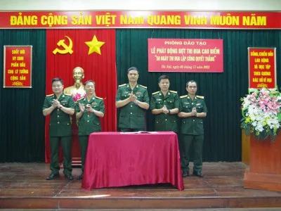 CÁN BỘ, NHÂN VIÊN PHÒNG ĐÀO TẠO TRÍ TUỆ, ĐOÀN KẾT, QUYẾT TÂM HOÀN THÀNH XUẤT SẮC ĐỢT THI ĐUA CAO ĐIỂM KỶ NIỆM  50 NĂM CHIẾN THẮNG HÀ NỘI – ĐIỆN BIÊN PHỦ TRÊN KHÔNG