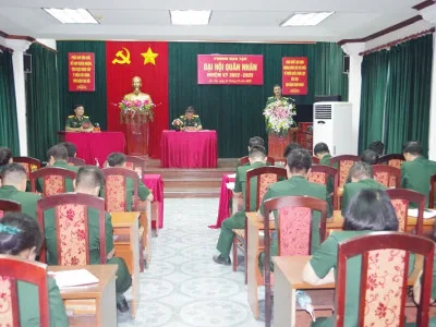 PHÒNG ĐÀO TẠO TỔ CHỨC THÀNH CÔNG ĐẠI HỘI QUÂN NHÂN NHIỆM KỲ 2022 – 2025