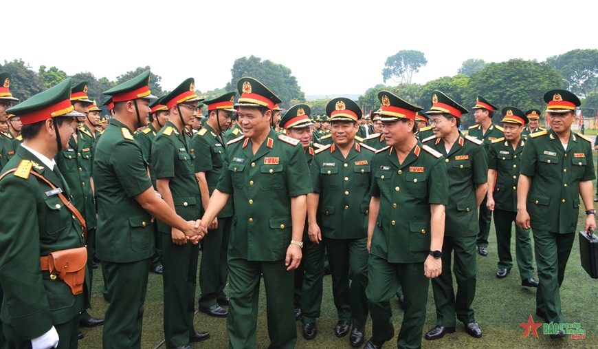 THƯỢNG TƯỚNG VŨ HẢI SẢN DỰ LỄ KHAI GIẢNG NĂM HỌC 2022-2023 TẠI HỌC VIỆN HẬU CẦN