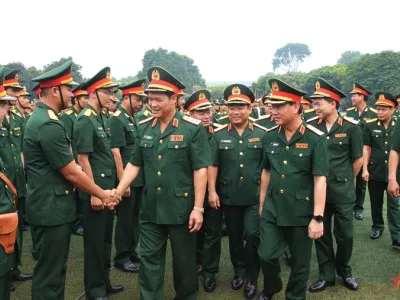 THƯỢNG TƯỚNG VŨ HẢI SẢN DỰ LỄ KHAI GIẢNG NĂM HỌC 2022-2023 TẠI HỌC VIỆN HẬU CẦN