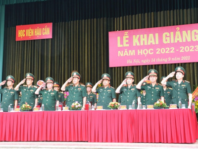HỌC VIỆN HẬU CẦN TỔ CHỨC KHAI GIẢNG NĂM HỌC 2022-2023