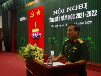 TIỂU ĐOÀN 4 TỔ CHỨC THÀNH CÔNG HỘI NGHỊ TỔNG KẾT  NĂM HỌC 2021 – 2022