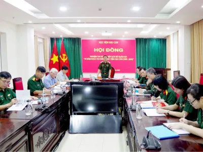 ĐOÀN CÔNG TÁC HỌC VIỆN HẬU CẦN ĐẾN THĂM VÀ LÀM VIỆC  TẠI HỌC VIỆN HẬU CẦN QĐND LÀO