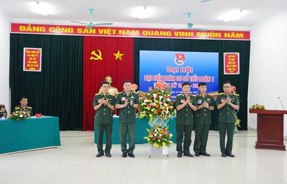 ĐOÀN CƠ SỞ TIỂU ĐOÀN 1 TỔ CHỨC THÀNH CÔNG ĐẠI HỘI ĐOÀN CƠ SỞ NHIỆM KỲ 2022 – 2027