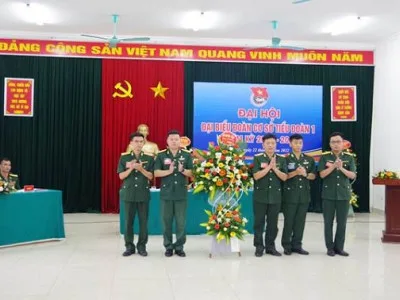 ĐOÀN CƠ SỞ TIỂU ĐOÀN 1 TỔ CHỨC THÀNH CÔNG ĐẠI HỘI ĐOÀN CƠ SỞ NHIỆM KỲ 2022 – 2027