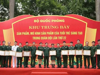 HỌC VIỆN HẬU CẦN ĐẠT THÀNH TÍCH CAO THAM GIA GIẢI THƯỞNG TUỔI TRẺ SÁNG TẠO TRONG QUÂN ĐỘI LẦN THỨ 22