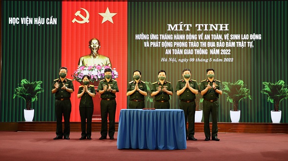 MÍT TINH HƯỞNG ỨNG THÁNG HÀNH ĐỘNG VỀ ATVSLĐ VÀ PHÁT ĐỘNG PHONG TRÀO THI ĐUA BẢO ĐẢM TTATGT NĂM 2022