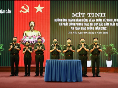 MÍT TINH HƯỞNG ỨNG THÁNG HÀNH ĐỘNG VỀ ATVSLĐ VÀ PHÁT ĐỘNG PHONG TRÀO THI ĐUA BẢO ĐẢM TTATGT NĂM 2022