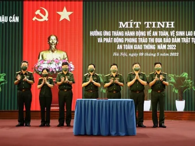 MÍT TINH HƯỞNG ỨNG THÁNG HÀNH ĐỘNG VỀ ATVSLĐ VÀ PHÁT ĐỘNG PHONG TRÀO THI ĐUA BẢO ĐẢM TTATGT NĂM 2022