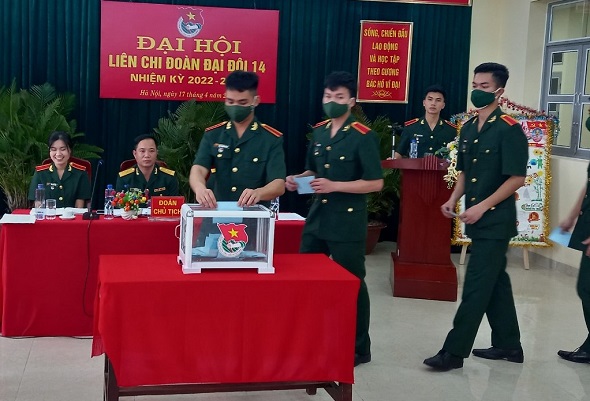 TIỂU ĐOÀN 4 CHỈ ĐẠO ĐẠI HỘI LÀM TRƯỚC CẤP LIÊN CHI ĐOÀN