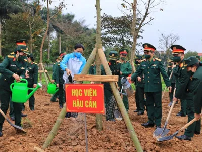 HỌC VIỆN HẬU CẦN THAM GIA LỄ PHÁT ĐỘNG TẾT TRỒNG CÂY CHÀO MỪNG THÀNH CÔNG ĐẠI HỘI ĐẠI BIỂU PHỤ NỮ TOÀN QUỐC LẦN THỨ XIII